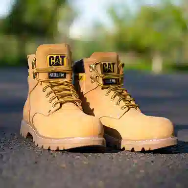 CAT Yellow Martin Boots