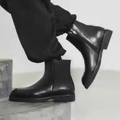 V05 Vintage Short Boots Black