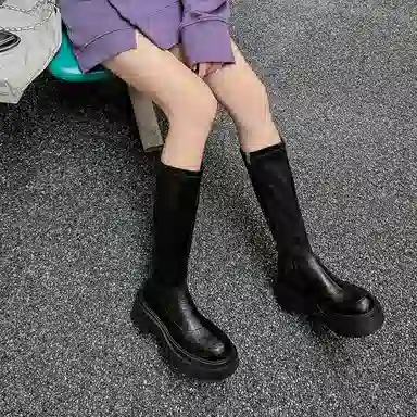 Yeezy Reezy PU High Boots 6cm Women