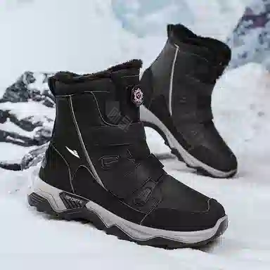 酷丁 保暖防水防滑 加绒加厚厚底舒适 雪地靴 男女同款