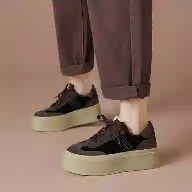 波尔谛奇 牛剖层革 复古百搭加绒 低帮 板鞋 女款