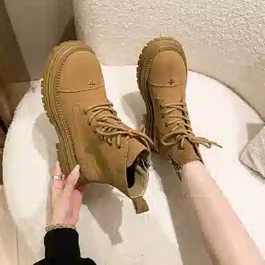 小鹿米利 牛反绒 时尚 短靴 女款