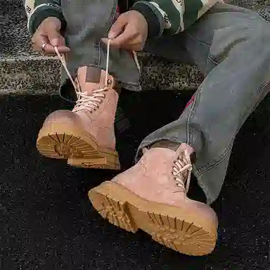 驰狼 加绒舒适百搭 中筒 马丁靴 男款
