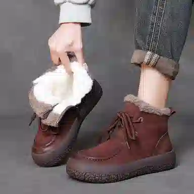 Devanro Wool Lined Snow Boots