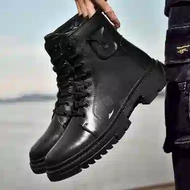 酷丁 加厚加绒 户外靴 男款 黑色