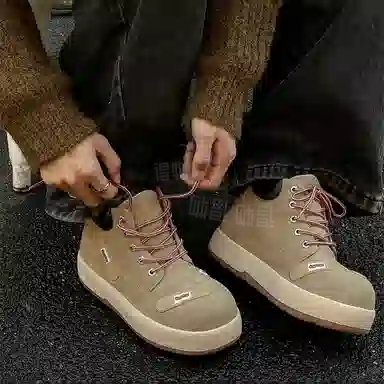 FAPAI Classic Khaki Ankle Boots