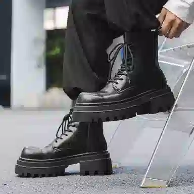 V ZERO FIVE Derby Boots Black