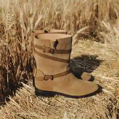 BREAD TREE Short Boots 3cm Women's Dark Chocolate