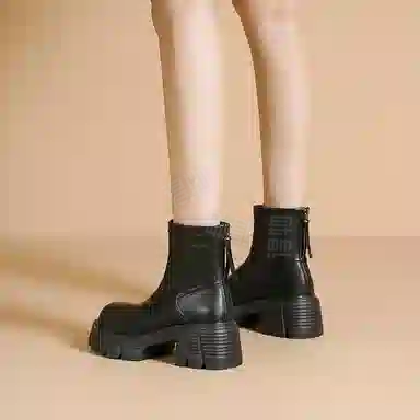 华耐 合成革 加绒简约舒适时尚 短靴 女款