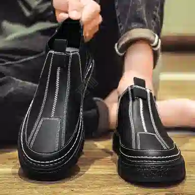 南极人 超纤皮 百搭简约潮流 切尔西靴 男款