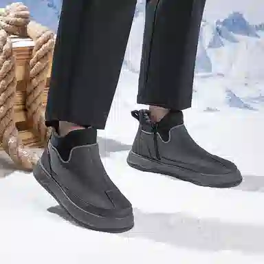 泰和源 布 加绒舒适 短靴 男款