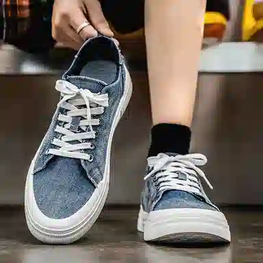 Nanjiren Denim Low Top Sneakers