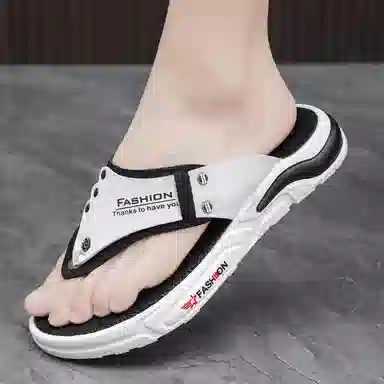 公牛魅力 百搭时尚 通勤潮流 橡胶底 防磨人字拖鞋 男款