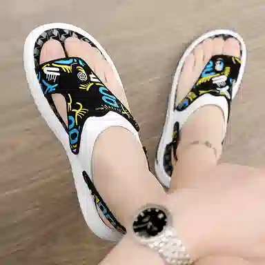 公牛魅力 气质时尚 通勤百搭潮流 橡胶底 防磨人字拖鞋 男款