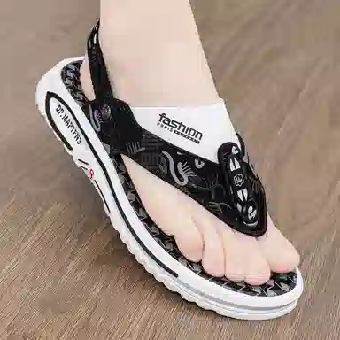 公牛魅力 简约舒适百搭人字拖鞋 男款