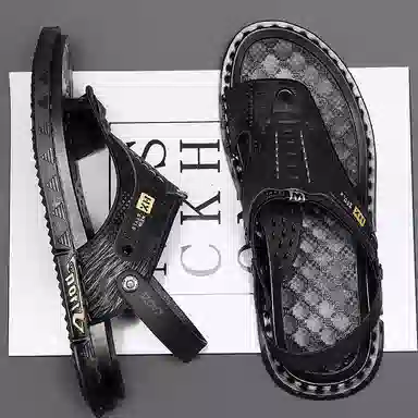 潮泽 简约舒适百搭 防臭防磨防滑人字拖鞋 男款