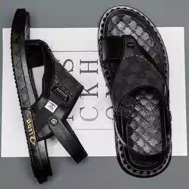 潮泽 休闲百搭 防磨防滑人字拖鞋 男款