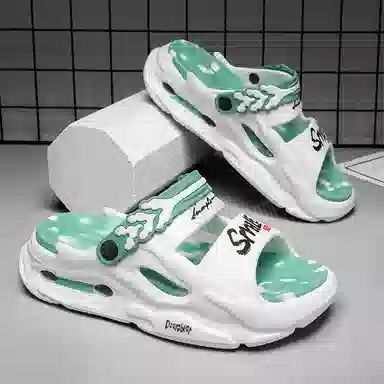 萌芽熊 两穿时尚踩屎感舒适 沙滩凉鞋 男女同款