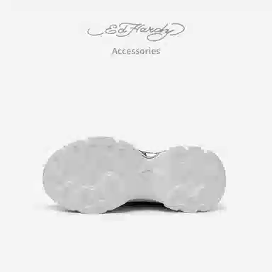 Ed Hardy Silver Dad Sneakers