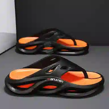 南极人 户外时尚潮流撞色百搭 防滑静音人字拖鞋 男款