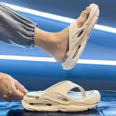 南极人 户外时尚潮流百搭运动 防滑人字拖鞋 男女同款