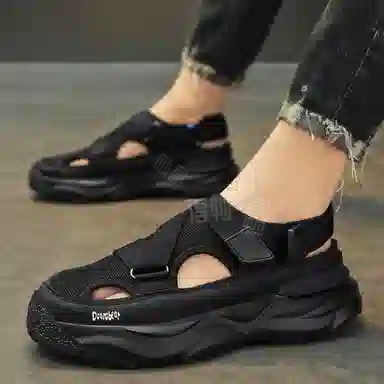 萌芽熊 舒适简约 沙滩凉鞋 男女同款