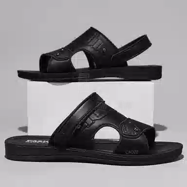 潮泽 超纤皮 时尚潮流百搭 沙滩凉鞋 男款