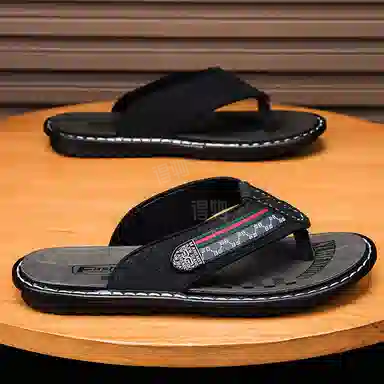 泰和源 时尚百搭简约潮流 防磨人字拖鞋 男款