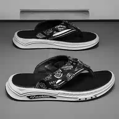 隆鹰 时尚简约 舒适 防磨防滑人字拖鞋 男款