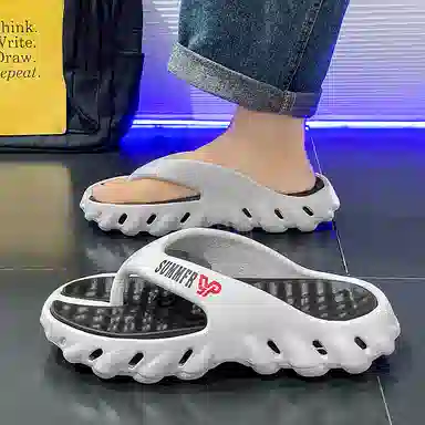 俞兆林 个性独特 时尚潮流 舒适百搭 防磨防滑人字拖鞋 男款