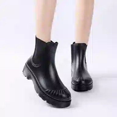 隆鹰 合成革 舒适简约 百搭时尚 切尔西靴 女