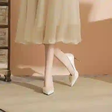 兰缪 织物 法式气质优雅百搭 细跟 高跟鞋 女
