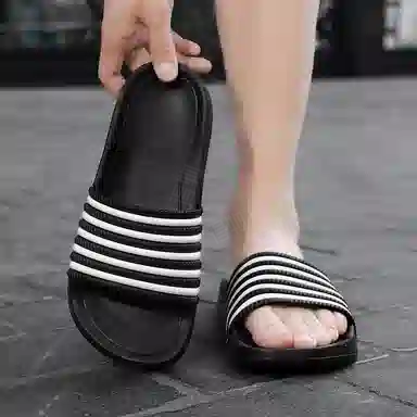 依米奴 高颜值 时尚舒适 低调百搭 日常通勤一字拖鞋 男款