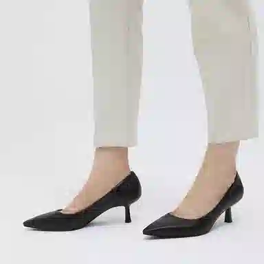 Charles & Keith Pointed Toe Heels Black