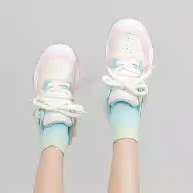 拉夏贝尔 潮流星星鞋 厚底面包鞋 板鞋 女款
