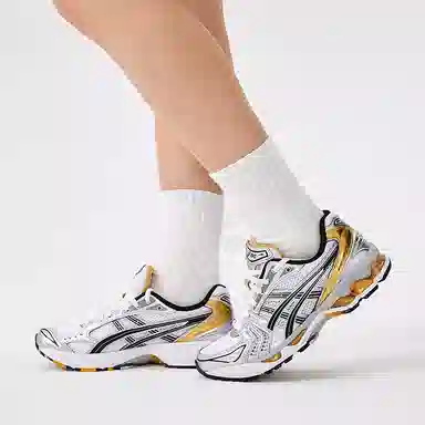 Asics Gel-Kayano 14 Gold Silver Black
