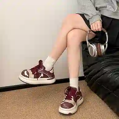 Unknown Brand Retro Patchwork Sneakers