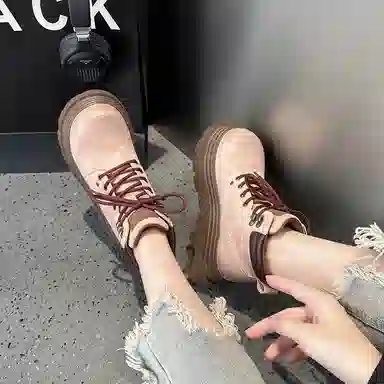 复古潮流底厚增高舒适百搭时尚个性经典马丁 短靴 女