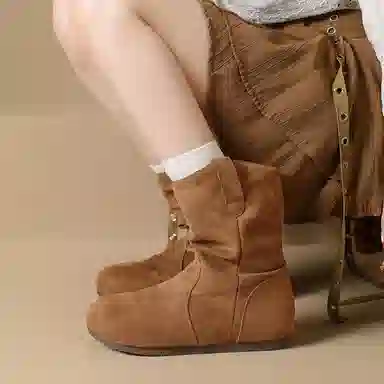 复古简约舒适轻便百搭耐磨防滑瘦瘦勃肯 短靴 女