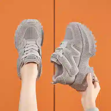 满钻厚底内增高百搭休闲运动户外时尚潮流学院风运动鞋 减震耐磨平衡 低帮 老爹鞋 女款