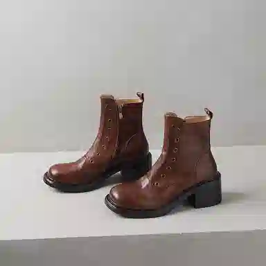 复古时尚潮流休闲百搭舒适简约气质 短靴 女款