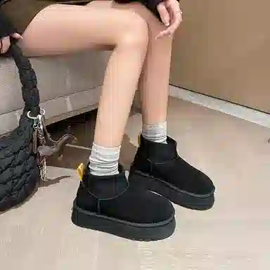 保暖 通勤必备时尚舒适百搭 短筒 雪地靴 女款