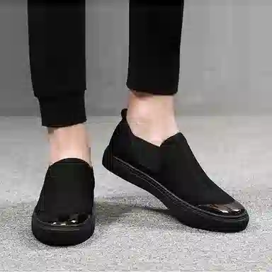 舒适透气日常通勤百搭 帆布鞋 男款 黑色