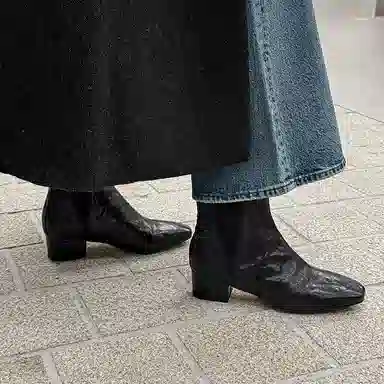 羊皮 法式简约时尚潮流气质 短靴 女款