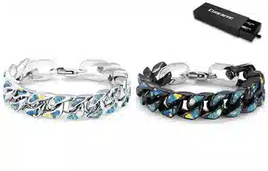 Cooraree Van Gogh Starry Night Cuban Bracelet Set