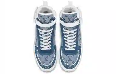 Louis Vuitton Boombox Monogram Denim High-Top Sneakers