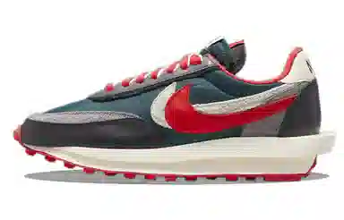 Sacai x UNDERCOVER x Nike LDWaffle Midnight Spruce University Red