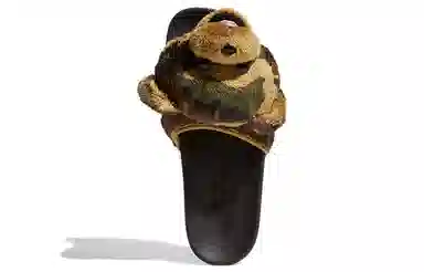 Jeremy Scott x adidas Adilette Teddy Camo