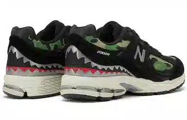 A BATHING APE x New Balance 2002R Black Camo