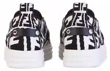 Fendi Low-Top Sneakers Black White
